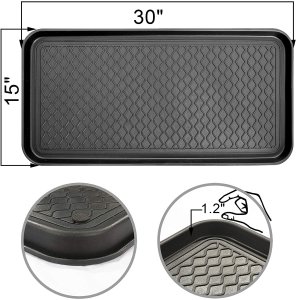 Ottomanson TRY400-30X15 Bandejas de prueba 30X15 pulgadas Negro